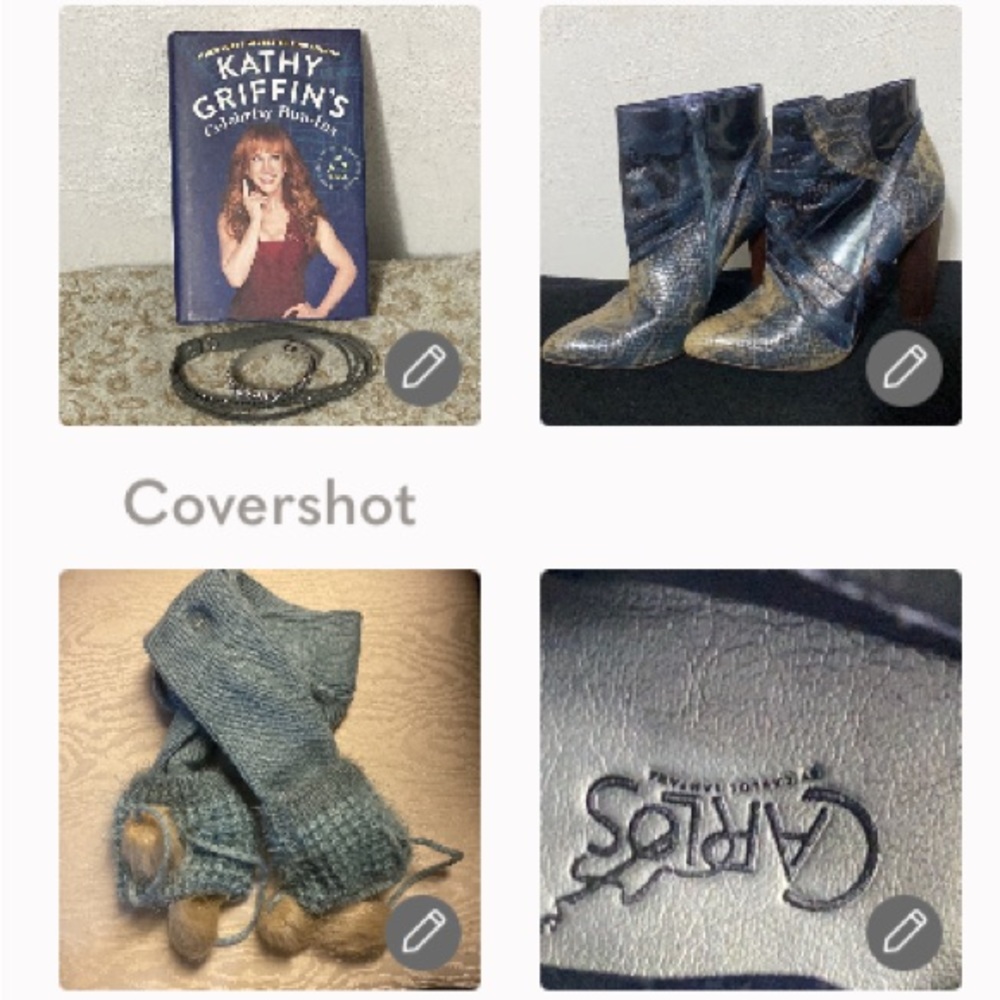Santana Brazil👢10M leather+Kathy Griffin’s📖+paparazzi Jewelry✨8.25+15.75